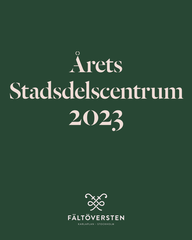 Fältöverstens årets stadsdelscentrum 2023