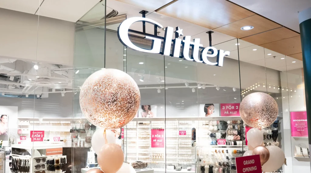 Glitter i fältöverste